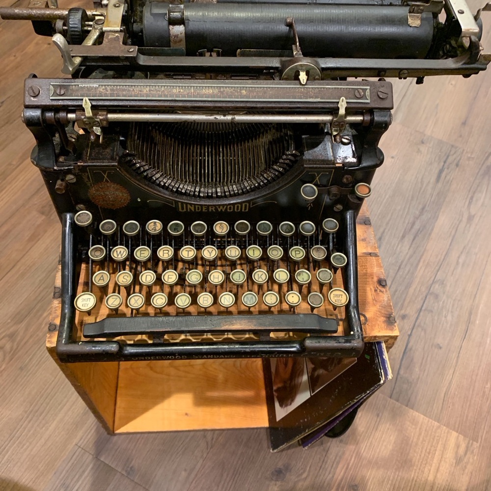 Black Vintage Typewriter